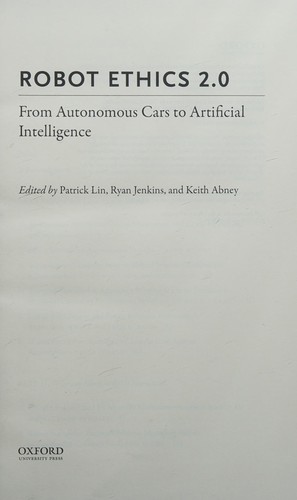 Cover of Robot Ethics 2.0