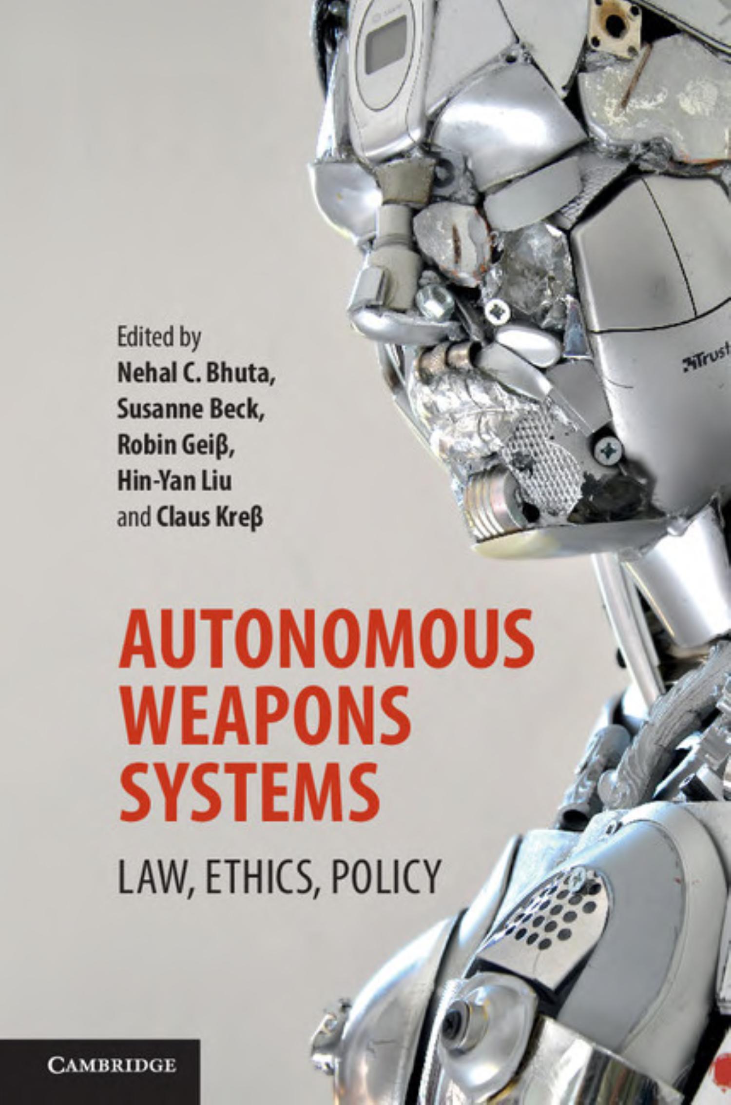 Cover of Autonomous Weapons Systems