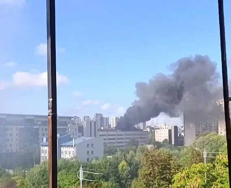 Geran-5, Kyiv, Diprosvyaz building / United DC data center, Holosiivskyi district, 23 Sep 2026