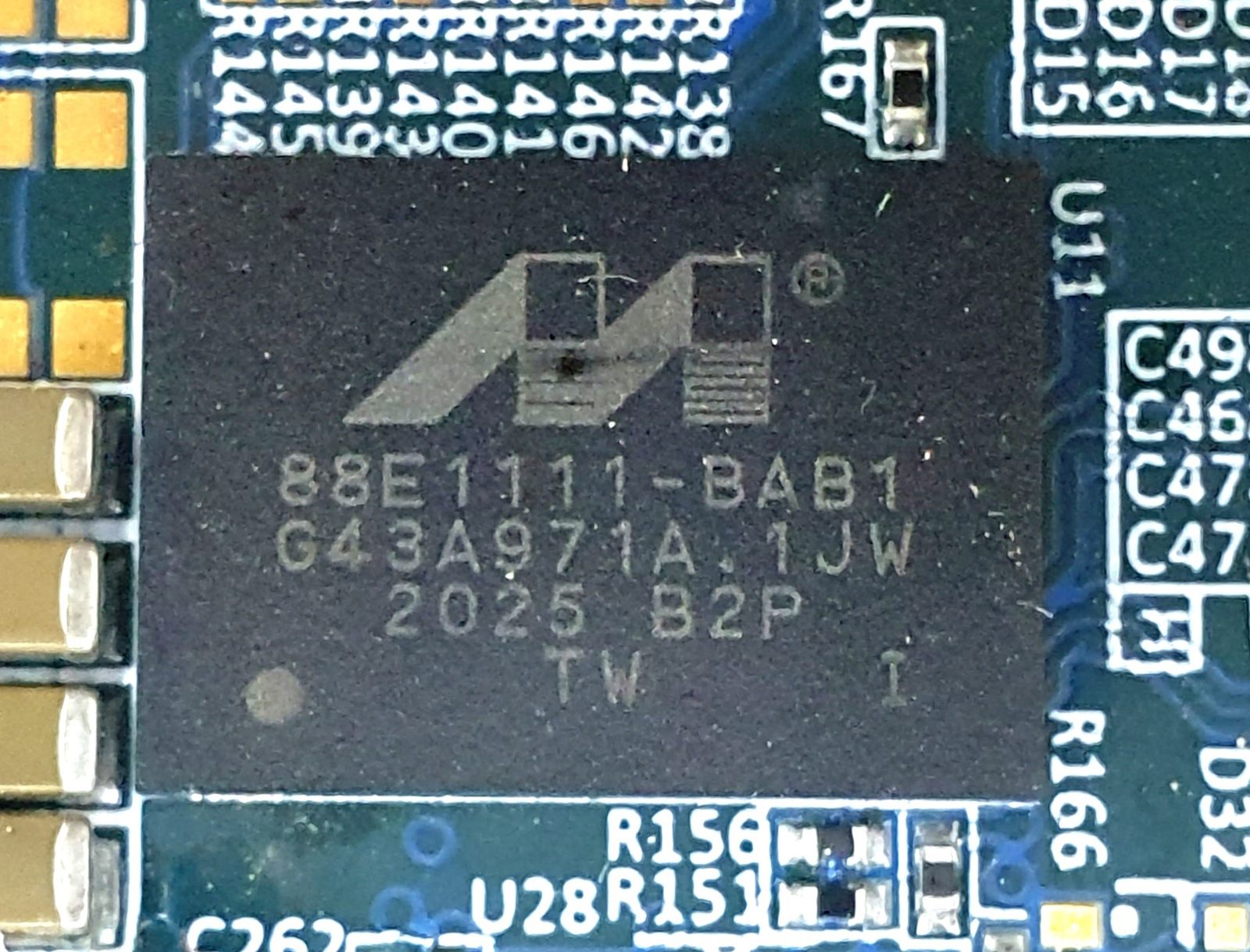 Solid state relay, marked 88E1111-BAB1 G43A971A.1JW 2025 B2P