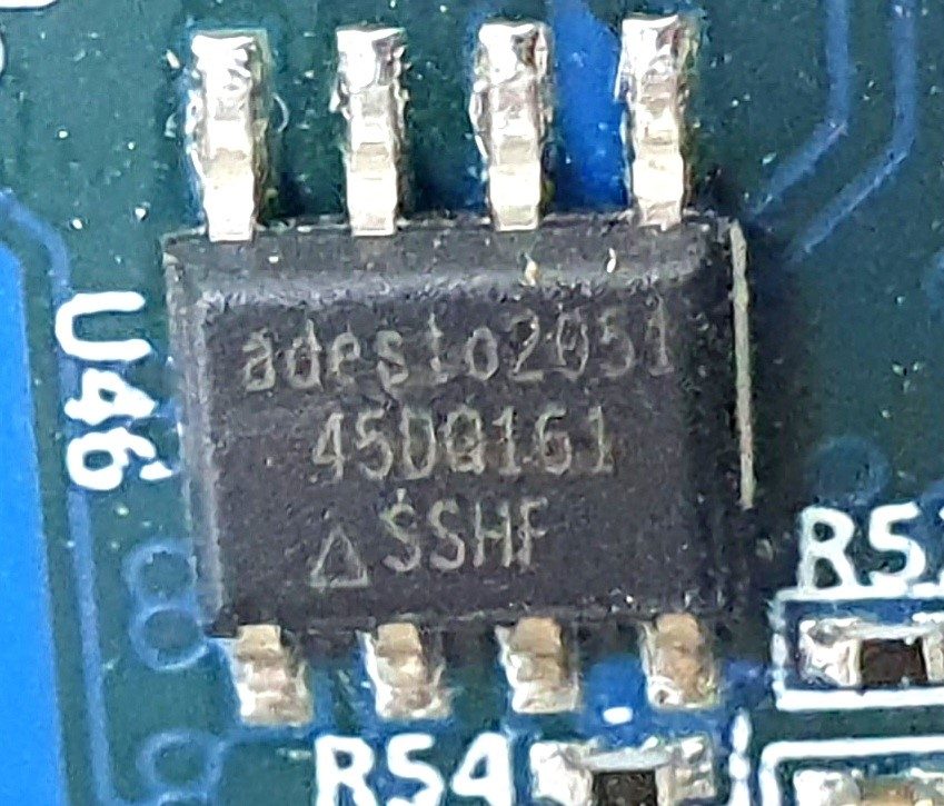 FLASH memory, marked 45DQ161 SSHF