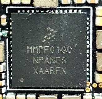 Integrated power management circuit, marked MMPF0100 NPANES XAARFX