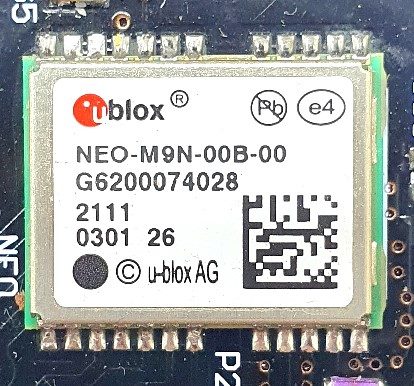 GNSS receiver (receiver), marked NEO-M9N-00B-00 G6200074028 2111 0301 26