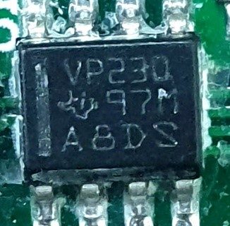 Transceiver, marked CAN VP230 97M A8DS