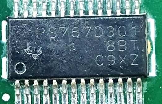 Voltage regulator, marked PS767D301 8BT C9XZ