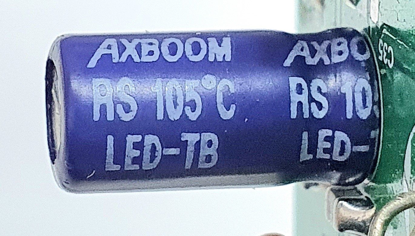Electrolytic capacitor, marked 16V 330µF