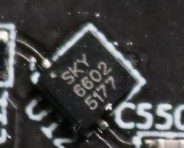 Protective diode with low threshold, marked SKY16602-632LF SKY 6602 5177