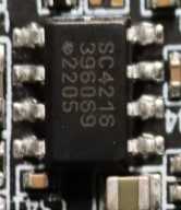 Voltage regulator with low input/low dropout, marked SC4216 396069 2205