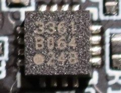 Low jitter LVCMOS clock buffer, up to 12 outputs, marked 3361 B064 248