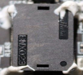 Filter for direct current lines, marked Murata BNX023