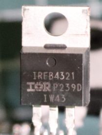 Power transistor MOSFET, marked IRFB4321 P239D 1W43