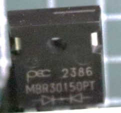 Schottky diode, marked 2386 MBR30150PT