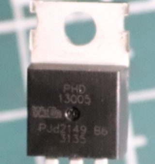 NPN power transistor with an integrated diode, marked PHD 13005 PJd2149 B6 3135