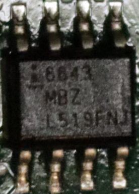 PWM controller, marked 8843 MBZ L519FNJ