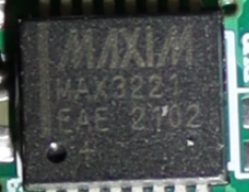 Line transceiver RS-232, marked MAXIM MAX3221 EAE 2102