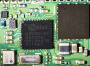 GNSS module NEO-M8N based on the receiver M8030-KT, marked M8030-KT 83000A 08109973 2118A3