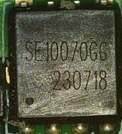 N-channel MOSFET transistor, marked SE10070GG 230718