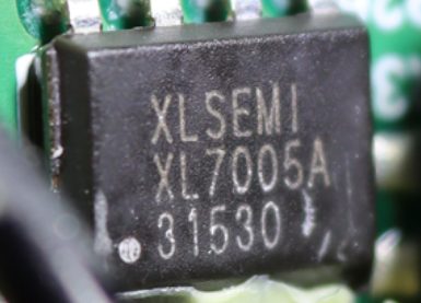 DC converter, marked XL SEMI XL7005A 31530
