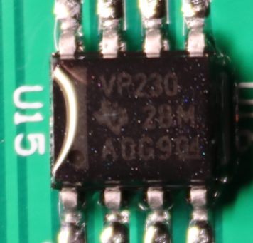 3.3V CAN bus transceiver, marked VP230 28M AOG9 G4