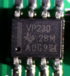 3.3V CAN bus transceiver, marked VP230 28M AOG9 G4