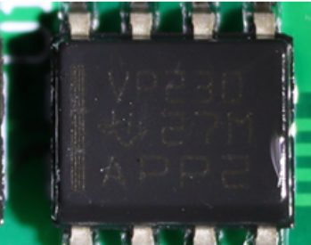 3.3V CAN bus transceiver, marked VP230 27M APP2