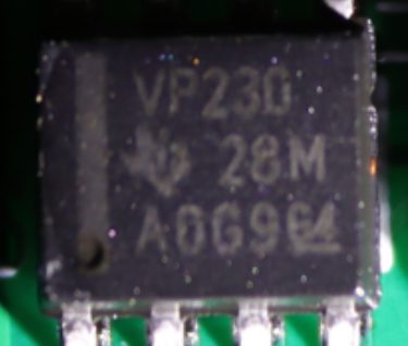 3.3V CAN bus transceiver, marked VP230 28M A0G9 G4