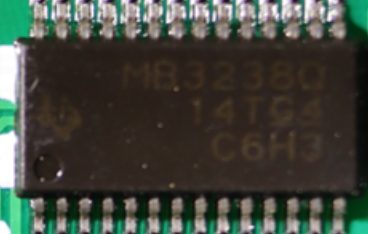 Multichannel driver/receiver of RS-232 line, marked MB3238Q 14T G4 C6H3