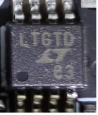 Undervoltage and reverse supply protection controller LTC4367, marked LTGTD e3