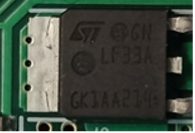 Low drop voltage regulator, marked GN LF33A GK1AA214