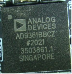 RF Agile transceiver, marked AD9361BBCZ #2021 3503861.1 SINGAPORE
