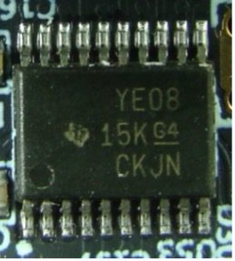 8-Bit bidirectional voltage-level translator TXB0108, marked YE08 15K G4 CKJN