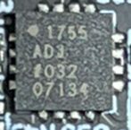 Linear Voltage Regulator, marked 1755 ADJ #032 07134