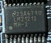 Synchronous Buck Regulator, marked 23A6T9U LM21212 MH-2