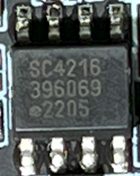 Voltage regulator with low input/low dropout, marked SC4216 396069 2205