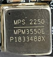 DC/DC converter, marked MPM3550EGLE MPS 2250 MPM3550E P1833488X