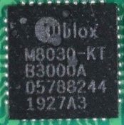 GNSS module, marked NEO-M8N M8030-KT B3000A 05788244 1927A3