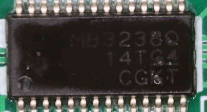 Multi-channel RS-232 line driver/receiver, marked MB3238Q 14TG4 CGKT