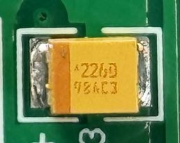 Tantalum Capacitor, marked 226D 98AC3
