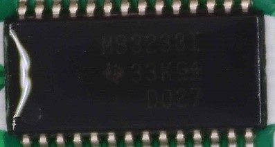 Multi-channel RS-232 line driver/receiver, marked MB3238I 33K G4 D027