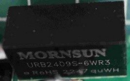 DC/DC converter, marked URB2409S-6WR3 RoHS 2247 quWH
