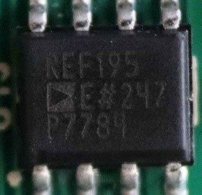 Reference voltage source, marked REF195 E#247 P7784