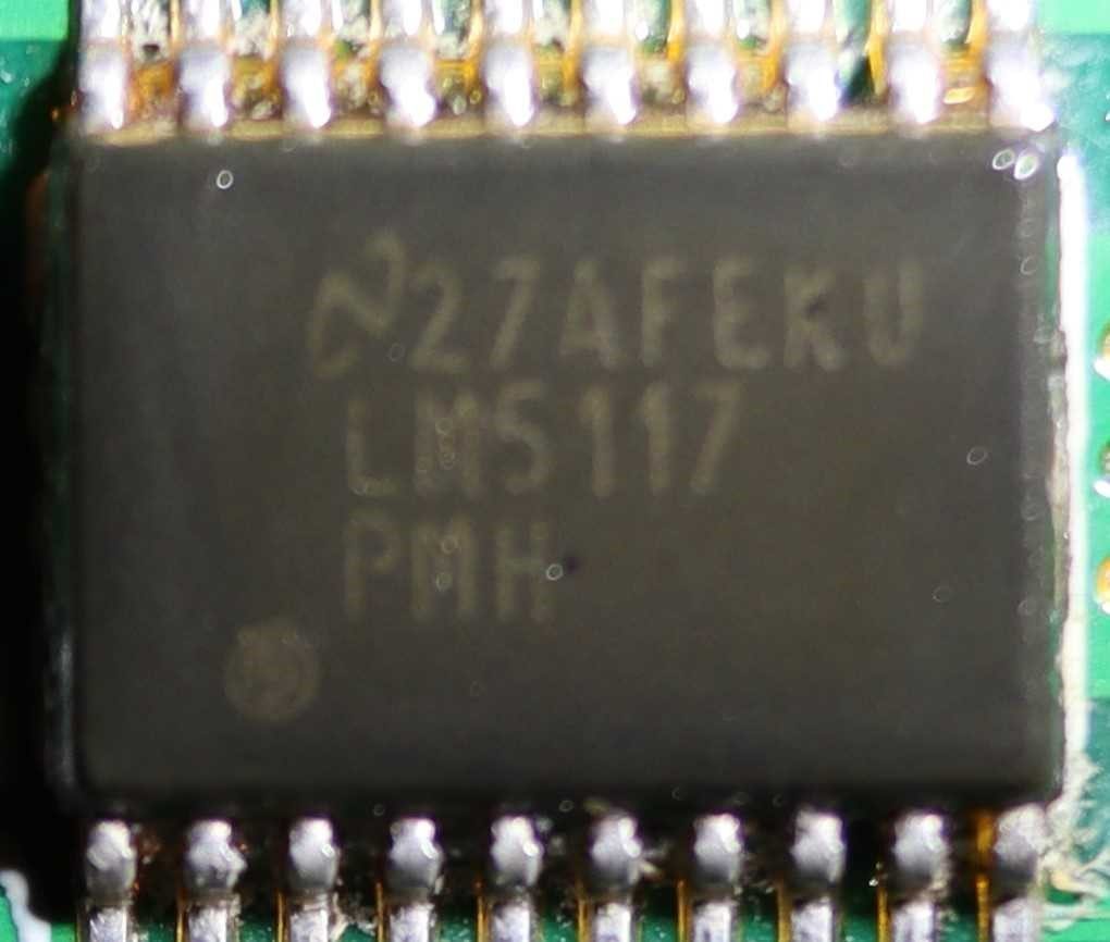 Step-down voltage converter, marked 27AFEKU LM5117 PMH