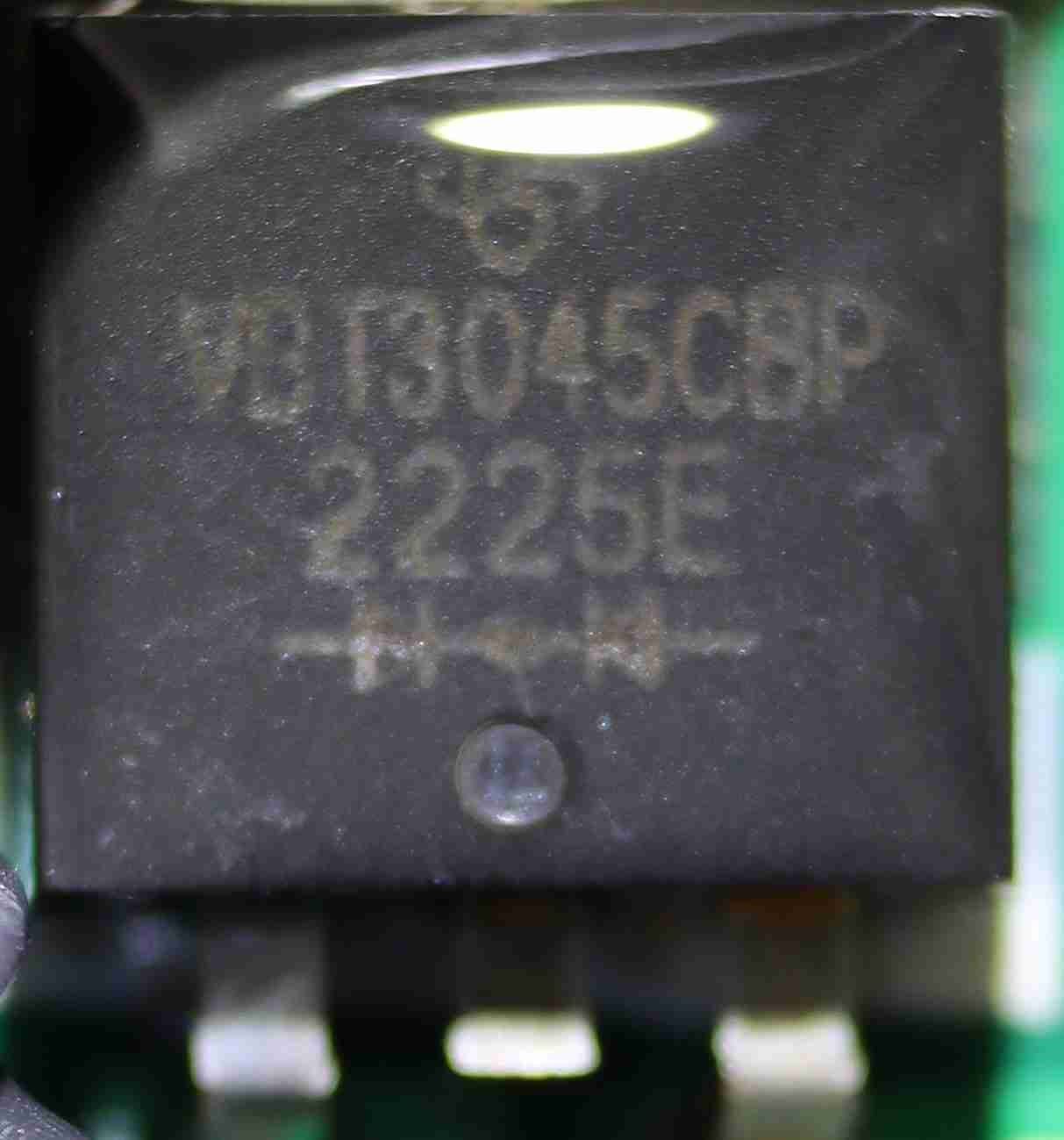 Diode, marked VBT3045CBP 2225E