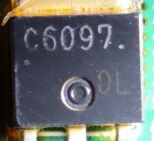 NPN bipolar transistor, marked 2SC6097 0L