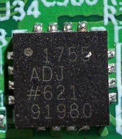 Linear Voltage Regulator, marked 1755 ADJ #621 91980
