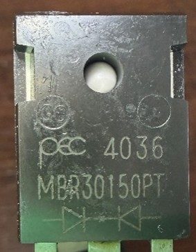 Schottky diode, marked 4036 MBR30150PT