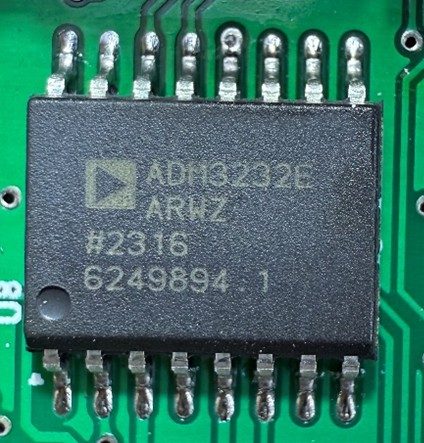 RS-232 Line Driver, marked ADM3232E ARWZ #2316 6249894.1