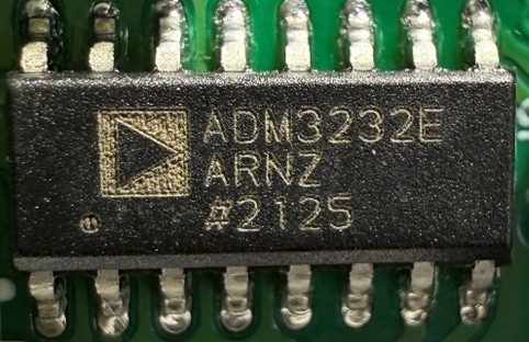 RS-232 Line Driver, marked ADM3232E ARNZ #2125