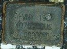 Quartz Crystal Oscillator 62MHz, marked JFVNY XO75??QUC 62.00000MHz