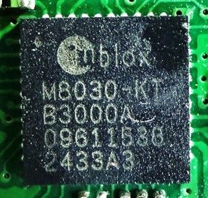 GNSS module, marked M8030-KT B3000A 09611538 2433A3